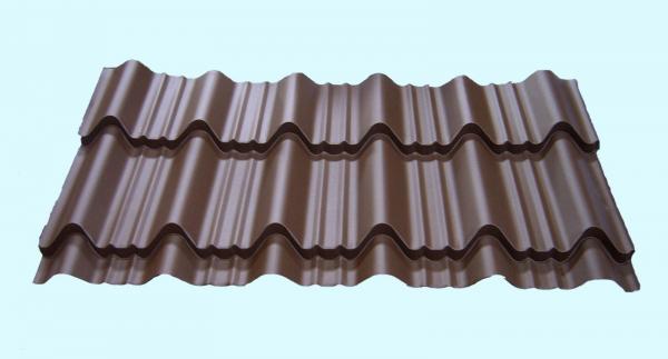 Cheap Light Weight Metal Roofing Sheets Waterproof Glazed Tile Shaped for sale