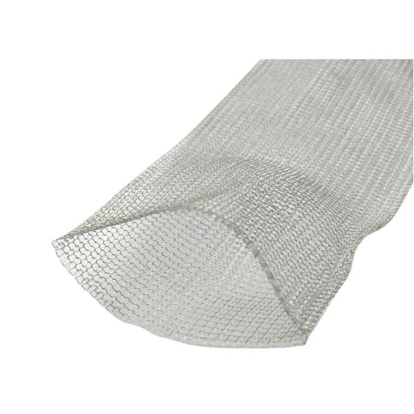 316L Knitted Wire Mesh Twin Wire / Dogan Wire 0.18mm Dia 38mm Width For Thermal Insulation