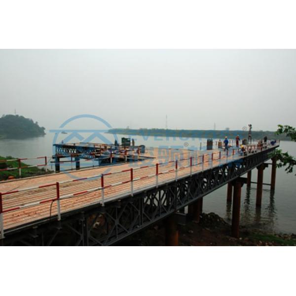 AISI Temporary Access Steel Bailey Bridge Prefabricated Bridge Construction