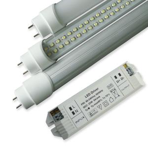 Best SMD3528 8W 50000h 600mm Dimmable Led Light Tube With External DC Drivers, Rotating End Cap wholesale