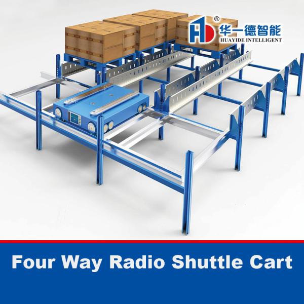 Cheap Four Way Radio Shuttle Cart For 4 Way Radio Shuttle Rack Radio Shuttle Pallet Runner Car Racking for sale