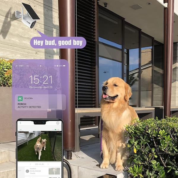 Pir IP65 Solar Wifi Bullet Camera Tuya Smart Compatible Camera