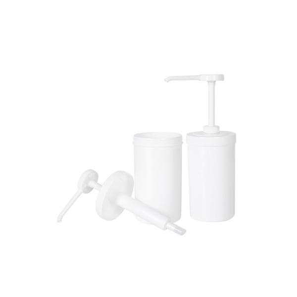 Polypropylene Plastic Condiment Pump With 1000ml Container
