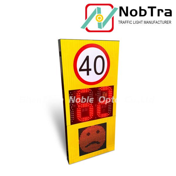 Solar Powered Radar Speed Sign With LED Display Weatherproof With Data Logging Function