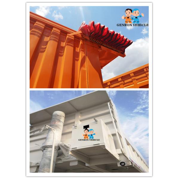 Tarpaulin End Dump Grain Trailer