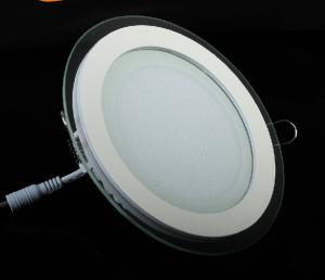 China LED Panel Light with Glass Panel Lighting led down lamp 15W aluminum white housing on sale