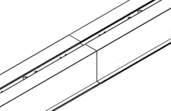 YG - 11 36W 1M LED Linear Pendant Light Professional Office Light Without Shadow