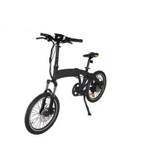 Best Durable Fold Up Electric Bike Black Color Fat Tire Chain Wheel Steel Material 52T * 170mm wholesale