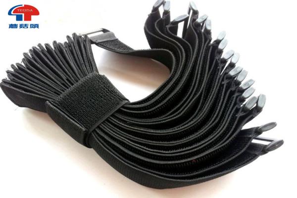 Cheap High Strength Elastic Hook And Loop Strap Quick Release Cable Ties With Buckle for sale