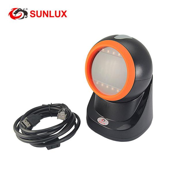 Cheap High Speed Desktop Handsfree Omni 2D Barcode Scanner Automatic Flatbed for sale