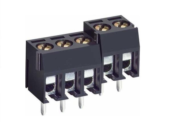Cheap Brass Ni plated Cage Pitch 5mm / 5.08mm PCB Screw Terminal Block Connector for sale