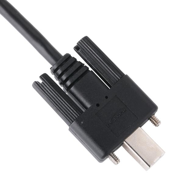 Cheap Locking Connector USB 2.0 Type A To Type B Cable For Printers / Camera / Scanners for sale