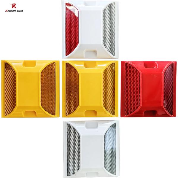 Plastic Two Reflective Sides Road Reflectors Raised Pavement Maker ABS Reflective Road Stud