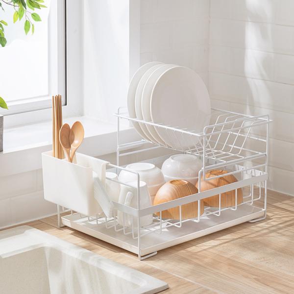 Cheap Dish Drying 1.6KG L430mm Steel Kitchen Basket Rack for sale