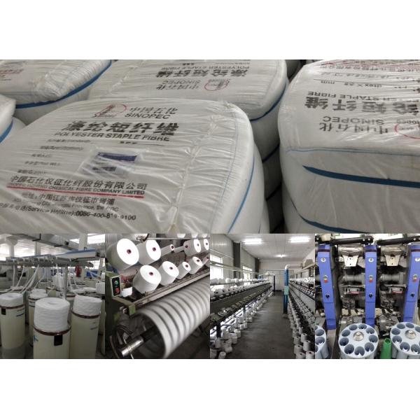 40/2 Low Shrinkage Polyester SP Multi Colored Sewing Thread Yarn For Weaving