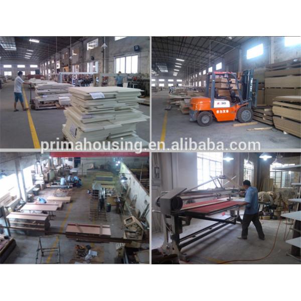 House Model Open Inside Swing Solid Wood Doors Customized Color With Knobs / Locks