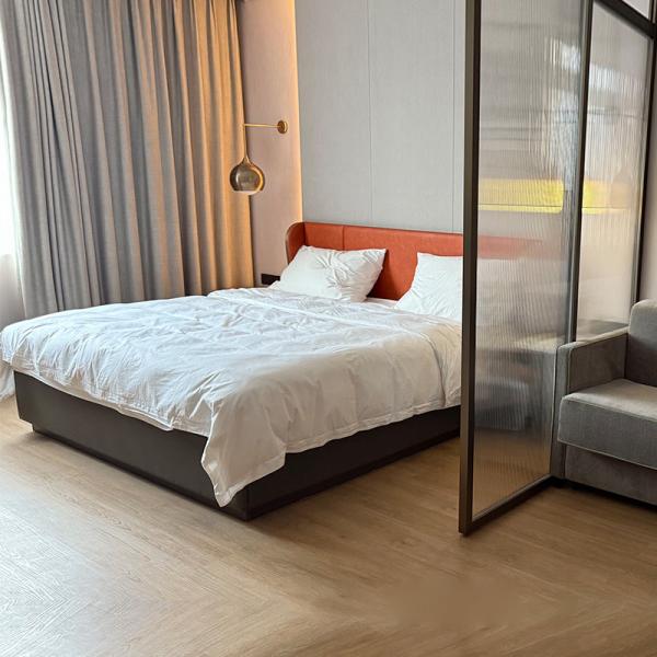 Cheap Modern Hotel Luxury Bedroom Hotel Room Sets Bed Frames Beds With Headboard for sale