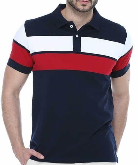 Cheap Mens POLO T Shirts 100% Cotton Short Sleeve Customized Screen Printing Casual Style for sale