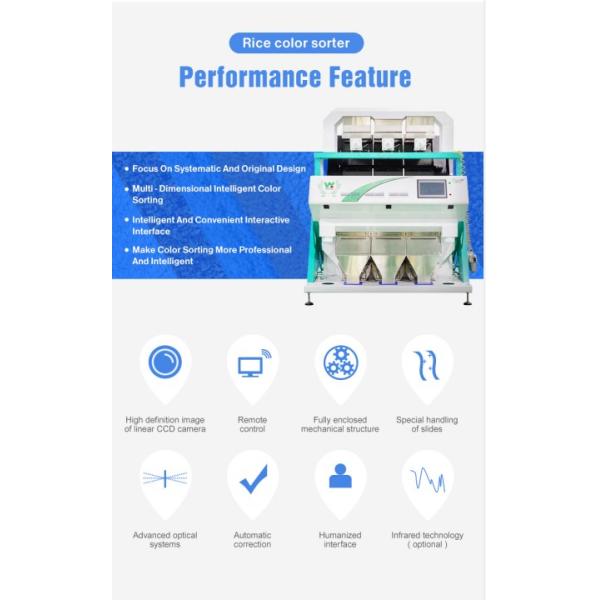 Intelligent Cashew Nut CCD Sort Machine Rice Color Sorting Machine Cereal Color Sorter