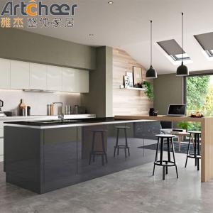 Luxury Modular Kitchen Pantry with Simple Design and High Gloss 2pac Lacquer Finish