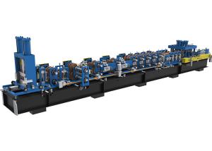 Best Fully Automatic CZ Steel Frame Profile Section Celling Purlin Roll Forming Machine with Hydraulic Punch wholesale