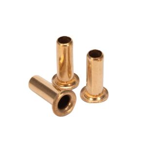 Best Uncoated Semi Tubular Metal Rivet Custom Rivet Stainless Steel Aluminum Iron Copper Flat Head Bright Finish Rivet wholesale