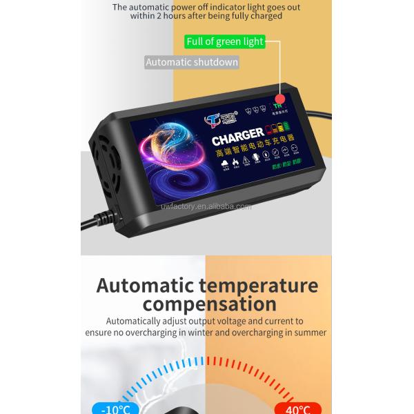 Input 100-240V/0.5A 48V 60V 72V 84V 96V 20AH 30AH 50AH 60AH Battery Charger for Lead Acid Battery