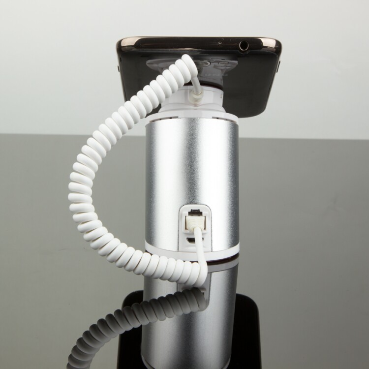 COMER Cellphone security display stands with alarm and charging function