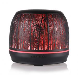 Best RGB 500ml Aroma Diffuser , Forest Art Metal Essential Oil Diffuser wholesale