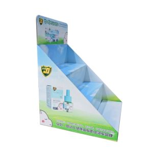 OEM ODM 3 Tier Cardboard Countertop Displays 4C Printing
