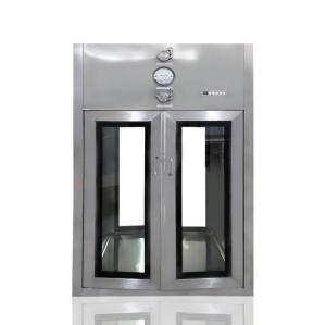 China Class 100 HEPA Filter H14 Cleanroom Pass Boxes With Pressure Gauge on sale
