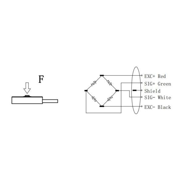 Stainless Steel Miniature Force Sensor 100-1000n Miniature Load Sensor