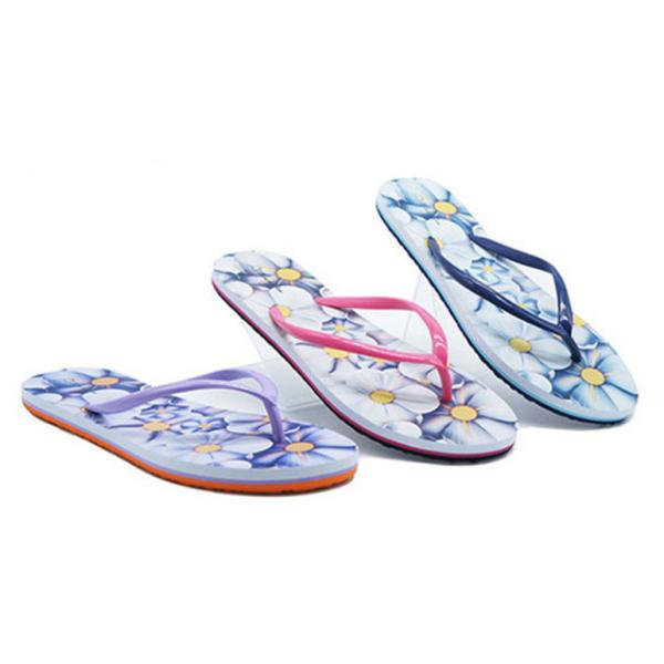 Latest Fashion Ladies Flip Flop EVA Print Sole Flip Flop