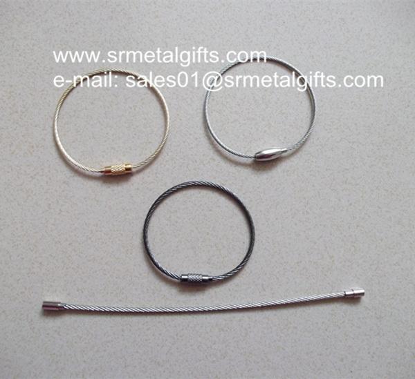 stainless steel wire cable loop with screw lock