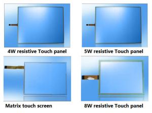 China ITO Glass USB 4W /5W /8W Resistive Touch Panel/ militaryTouch Screen Panel on sale