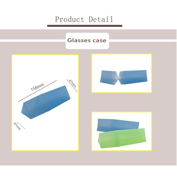 Triangle Custom Glasses Cases , PP Eco Friendly Glasses Case