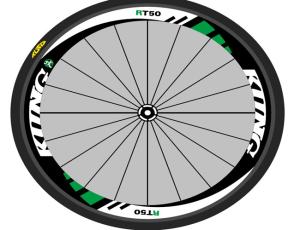 Eco Friendly Materials Bicycle Wheel Decals For Decoration Offset Printing