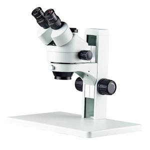 Best Trinocular stereo zoom microscope track stand flate base wholesale