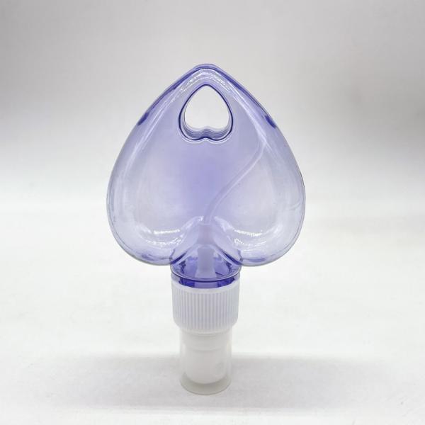 PET Heart / Leaf Shape Plastic Spray Bottle with Hanging Key Chain Collar Material PET