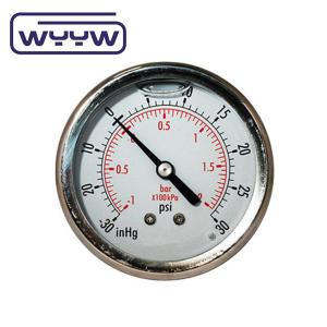 China Compound Pressure Gauge Vaccum And Positive Pressure Manometer 63mm 100mm on sale