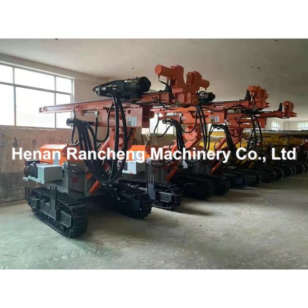 Hydraulic Crawler Engineering Anchor Drilling Rig 60m Depth 76HP Diesel Engine