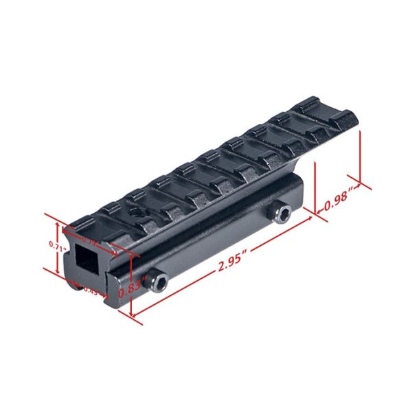 ANS Aluminum Scope Mount Base Adapter Converter Beautiful Complement Shock Proof