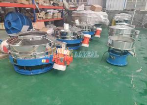 China Stainless Steel 1200mm Single Deck Titanium Dioxide Flow-thru Vibrating Sieve for Titanium Dioxide Sprayed With Teflon Inside on sale