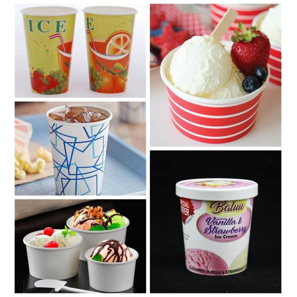poly coated cups stock paper