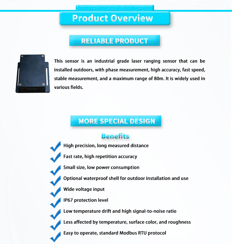 Thermal Expansion Measurement Laser Distance Sensor for Industrial Control UBJG-08
