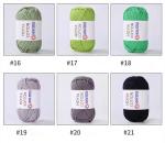 2mm 3mm 4mm DIY Crochet Cotton Amigurumi Yarn For Hand Knitting