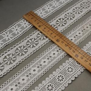 China White Floral Polyester Guipure Lace For Skirts Hats on sale