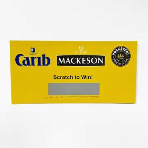 Best Printable Custom Scratch Off Cards Personalised Lottery Scratch Cards Glossy Varnish wholesale