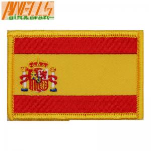 China Spain Flag Patch Sew-On Morale Tactical Travel Patches Spanish  Flag Military Embroidered Tactical Patch Morale Shoulder on sale