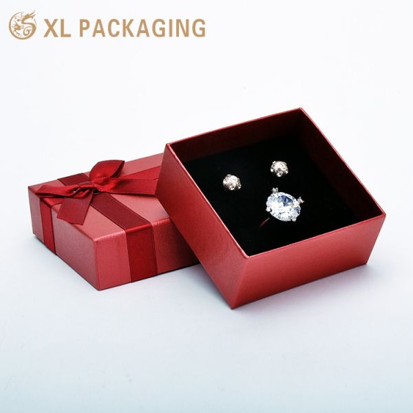 XL Packaging Custom Gift Box Packaging Custom Logo Jewelry Packaging Cardboard Paper Lid And Bottom Multiple Size Jewelry Box With Sponge Foam